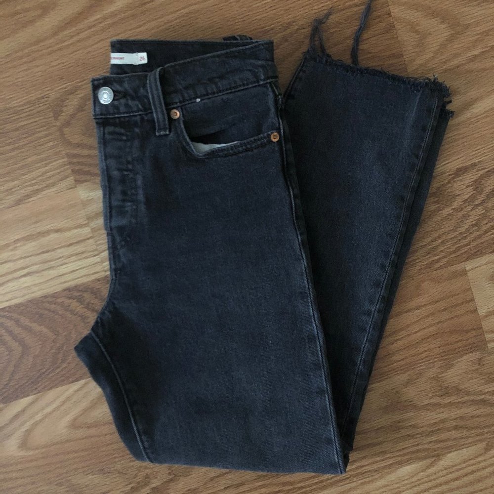 Levi's Wedgie Straight Denim Jeans in Black